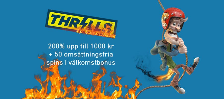 Thrills välkomstbonus